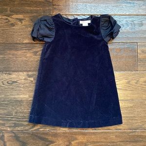 Janie and Jack Navy Velvet Dress